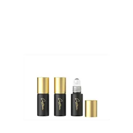 0.17oz/5ml Glass Cylinder Perfume Roll-On with Metal Rollerball