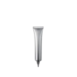 The image shows a Burhani Packaging Solutions PE Tube ABL Round, with a capacity of 0.7 oz (20 ml). The tube is cylindrical and primarily white with a shiny finish. It is topped with a screw-on cap that matches the body in color. The overall design is sleek and minimalistic, suitable for packaging creams, lotions, or gels.