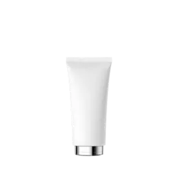 The image shows a Burhani Packaging Solutions 2.3oz PE Tube. It is a round, cylindrical tube with a smooth surface and a white cap. The tube appears to be made of a plastic material and is likely used for storing and dispensing products such as creams, lotions, or gels. The cap is designed to be easily removable for convenient access to the contents inside. The overall design is minimalistic and functional.