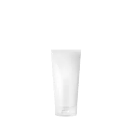 The image shows the Burhani Packaging Solutions 0.3oz PE Tube ABL Oval, a small, sleek, and cylindrical tube with a white body and a white cap. The tube appears to be made of a smooth material, designed for packaging small quantities of products like creams or gels. The cap is slightly rounded, fitting snugly on the tube to securely contain its contents. The overall design is minimalistic and functional.