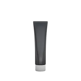 The image shows the Burhani Packaging Solutions 4-6oz PE Tube PBL Round, 135 ml. The product is a cylindrical, white tube with a smooth, glossy finish. The tube has a tapered nozzle at the top, which is sealed with a white screw-on cap. The body of the tube is plain with no visible labels, text, or branding. The overall design is minimalistic and functional, suitable for holding creams, gels, or other liquid products.