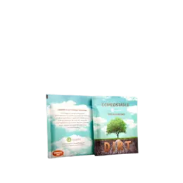 The image shows the Elk Packaging 4.0oz Flat Compostable Pouch. The pouch is beige with a transparent front window that allows the contents inside to be visible. The top of the pouch has a resealable zipper closure, and the bottom is flat, allowing it to stand upright. The material appears to be a textured paper-like substance. There are no visible labels, logos, or additional text on the pouch.