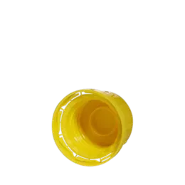 The image shows a Menshen PP Threaded Closure 32 Chemical Closure. It is a circular, white plastic cap with a threaded design for secure fastening. The cap features a textured outer rim for better grip and a smooth, slightly domed top surface. This closure is designed for containers that hold chemical products.