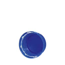 The image shows the Menshen PP Threaded Closure 45 Chemical Closure. This product is a round, white, plastic cap with a threaded design for secure sealing. The closure appears to have a smooth surface with a slight groove pattern around the outer edge for better grip during application. The top of the cap is flat with no additional markings or features visible.
