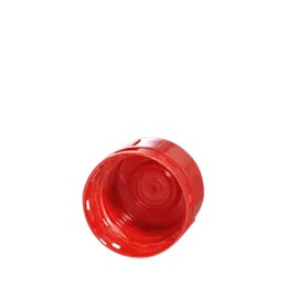 The image displays the Menshen PP Threaded Closure 32 Chemical Closure. It is a white, circular plastic cap with a threaded design, allowing it to securely screw onto compatible containers. The top surface appears to be flat and smooth, and the overall design is simple and functional, intended for sealing chemical products.