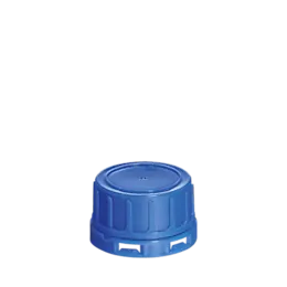 The image shows the Menshen PP Threaded Closure 40 Chemical Closure. This product is a cylindrical, white plastic cap with a smooth, flat top and ridges around the perimeter for easy gripping. The threaded interior is designed to securely attach to compatible containers, providing a tight seal for chemical products.