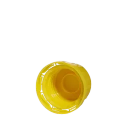The image displays the MENSHEN PP Threaded Closure 32 Chemical Closure. The closure is a round, white, plastic cap with a threaded design for secure attachment. The top surface is flat and smooth. The closure is designed for use with chemical containers, ensuring a tight seal.