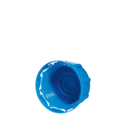 The image shows the MENSHEN PP Threaded Closure 45 Chemical Closure. The product is a circular, plastic cap with a threaded design, intended for securely sealing chemical containers. The closure is predominantly white with a smooth surface, featuring ridges around the perimeter to facilitate easy gripping and twisting. The top of the cap is flat and appears solid, ensuring a tight seal when screwed onto a compatible container.