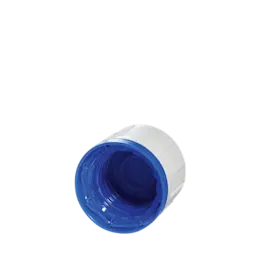 The image shows the MENSHEN PP Threaded Closure 32 Chemical Closure. The product is a round, screw-on cap with a ridged edge to provide grip for easy opening and closing. The closure is made of polypropylene and is designed for use with chemical containers. The cap has a smooth, flat top and appears to be white or light grey in color.