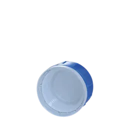 The image displays the MENSHEN PP Threaded Closure 45 Chemical Closure. It is a white, circular, threaded closure designed for chemical containers. The cap has a ridged outer edge for grip, and the top surface appears smooth and flat. The threading is visible on the interior of the cap, indicating that it screws onto a container.