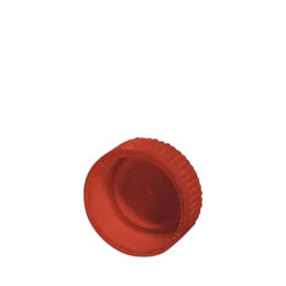 The image shows a white, cylindrical plastic threaded closure with a ribbed texture around the outer edge for grip. The top surface is flat and smooth. This product is the Menshen PP Threaded Closure 28 Screw Closure.