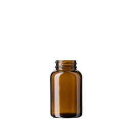 The image shows the Calaso 4.1oz Glass Jar GX320002-679-Juniper. The jar is made of clear glass with a cylindrical shape and a wide opening at the top. It has a smooth surface and a simple, elegant design. The jar is empty, and the image is focused on showcasing its structure and appearance.