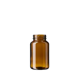 The image shows a Calaso 6.8oz Glass Jar (GX320004-679) in Juniper color. The jar has a sleek, cylindrical shape with smooth, transparent glass. The lid appears to be a matching color, creating a cohesive and modern look. The jar is empty and positioned against a plain background, highlighting its design and clarity.