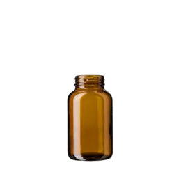 The image shows the Calaso 8.5oz Glass Jar GX320005-679 in Juniper. The jar is made of clear glass with a cylindrical shape and a smooth surface. It has a wide opening at the top, and the mouth of the jar appears to be threaded, suggesting it is designed to be sealed with a compatible lid (not shown in the image). The jar's simple and elegant design makes it suitable for various storage uses.