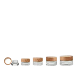 1oz /30ml Glass Crystal Chorus Jar with Woodacity® Cap