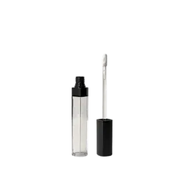 0.2oz / 5ml Lisa PET Square Lip Gloss Tube with Irresistible Applicator