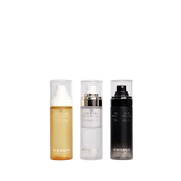 2.7oz/80ml PETG Cylinder Cosmetic Bottle with Fine Mist Sprayer & Flush Overcap, 36mm Neck