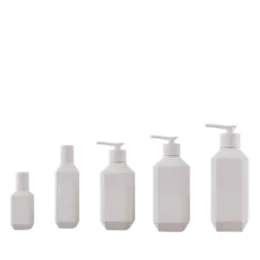 6.8oz/200ml PETG Faceted Square Bottle with 24mm Neck