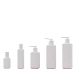 17oz/500ml Thick Wall PETG Faceted Square Bottle with 28mm Neck