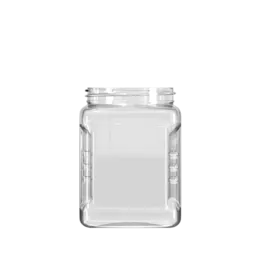 64oz /1.9L 110-400 PET Square Jar