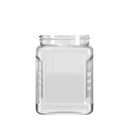 64oz /1.9L 110-400 PET Square Jar