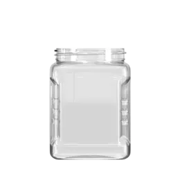 64oz /1.9L 110-OI-02 PET Square Jar