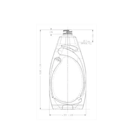 30oz / 887ml 28-400 PET Plastic Oval Dish Soap Bottle