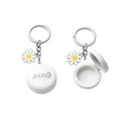 1.81" Round Keychain Compact with Custom Charm