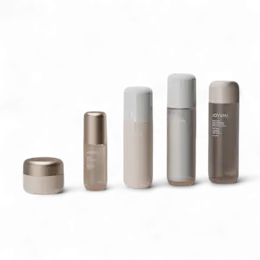1oz /30ml PETG Round-Bottom Cosmetic Bottle with Flush Overcap