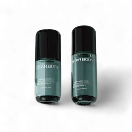 2oz/60ml PETG Rounded Bottom Cylinder Cosmetic Bottle with 20mm Neck & Flush Overcap for Fragrance, Body Oil, & Hair Oil