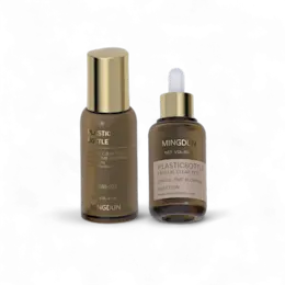 2.7oz/80ml PETG Cosmo Round Premium Cosmetic Bottle with Dropper or Treatment Pump, 18mm Neck