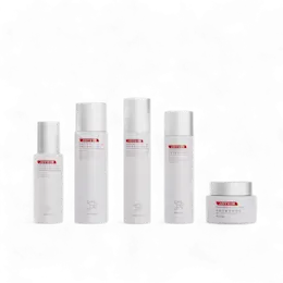 3.4oz/100ml PETG Cylinder Cosmetic Bottle with 18mm Neck, Premium Glass-like Plastic with Pump & Overcap