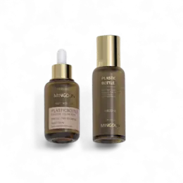4oz/120ml Glass-Like PETG Cosmo Round Cosmetic Bottle with 18mm Neck & Dropper, Treatment Pump, or Sprayer