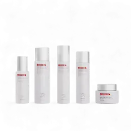 5oz/150ml PETG Cylinder Cosmetic Bottle with 24mm Neck, Premium Glass-like Plastic with Pump or Sprayer & Overcap