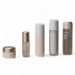 5oz/150ml Tall PETG Rounded Bottom Cylinder Bottle with Orifice Reducer & Low-Profile Flush Overcap for Toners & Body Milks