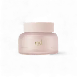1.7oz/50ml Glass-Like PETG Round Premium Skincare Jar with Disc Liner & Stepped Cap