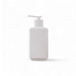 8.5oz/250ml Thick Wall PETG Faceted Square Squat Bottle with 24mm Neck