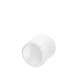 The image shows the Calaso PP Dropper DIN18. It features a clear glass bottle with a black screw-on dropper cap. The dropper cap includes a squeezable bulb for dispensing liquids. The overall design is sleek and functional, suitable for various liquid products.