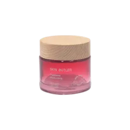 1.7oz /50ml Glass Straight Sided Jar with Straight Sided Bamboo Closure