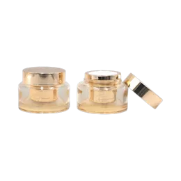 Refillable 1.7oz /50ml Glass Round Jar with Straight Sided Closure