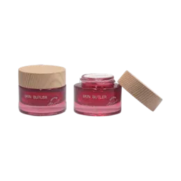 0.5oz /15ml Glass Straight Sided Jar with Flush Straight Sided Bamboo Closure