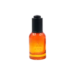 1oz /30ml Glass Round Dropper Bottle with Push Button Dropper