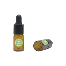 0.1oz /3ml Glass Round Dropper Bottle with Bulb Dropper