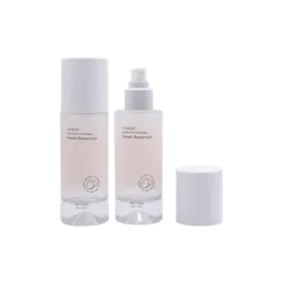3.4oz /101ml Glass Cylinder Bottle with Pump