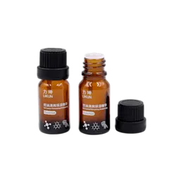 2.7oz /80ml Glass Bevel Bottle with Screw Cap