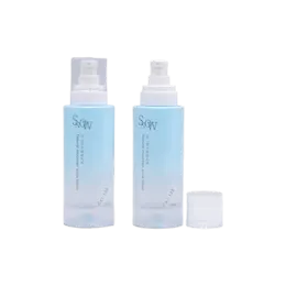 3.4oz /101ml Glass Cylinder Bottle with Pump