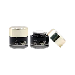 1.7oz /50ml Glass Straight Sided Jar with Flush Beveled Closure