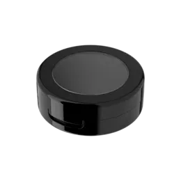 Round Single Pan ABS Compact with Clear Window made in Korea