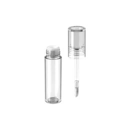 0.1oz /3ml PETG Cylinder Tube with Wand Applicator for Lip Gloss, Lip Oil, Eyebrow Gel, Concealer, or Mascara