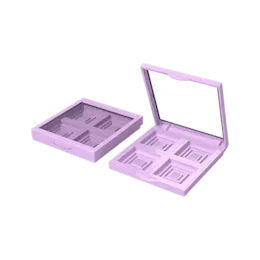 Square 4-Well ABS Eyeshadow Palette with Mirror